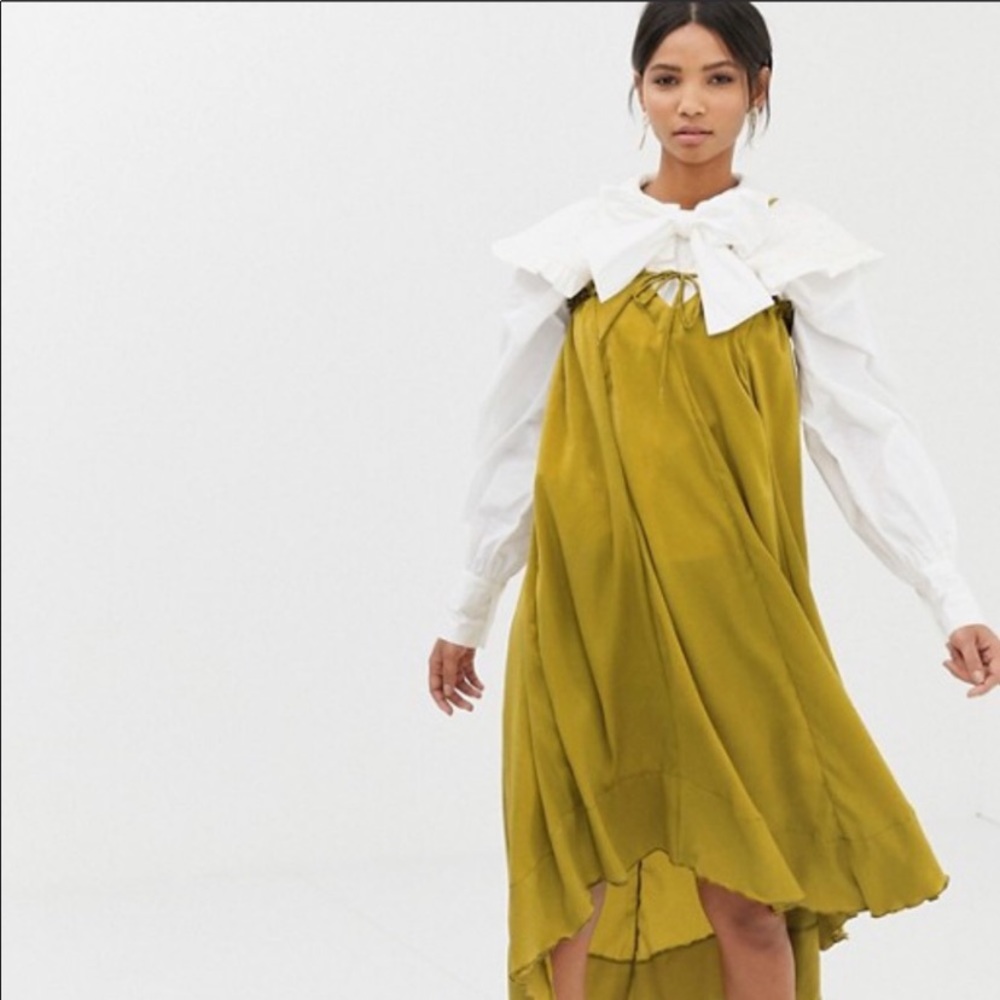 GHOSPELL || satin midi dress